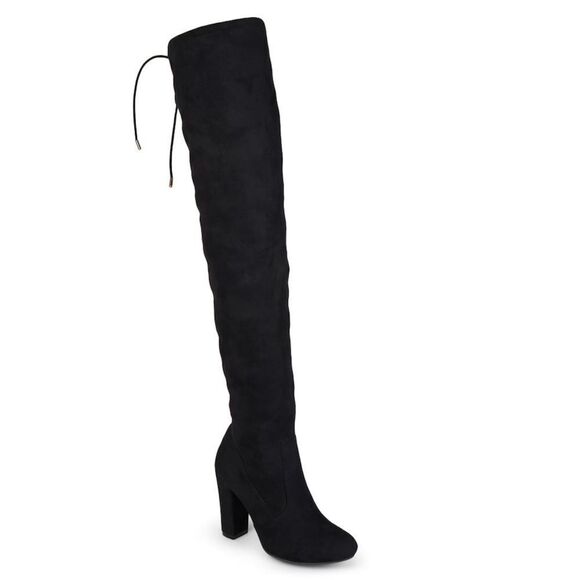 Style & Co Warrda Black Block Heel Mid-Calf Sleek Sole, boots shoes 8.5WC - Picture 4 of 16